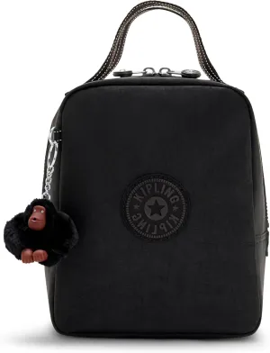 Kipling Womens Women's Lyla Bag, Insulated Reusable Tote, Tote Lunch Bag, True Black, Lunch Tote US