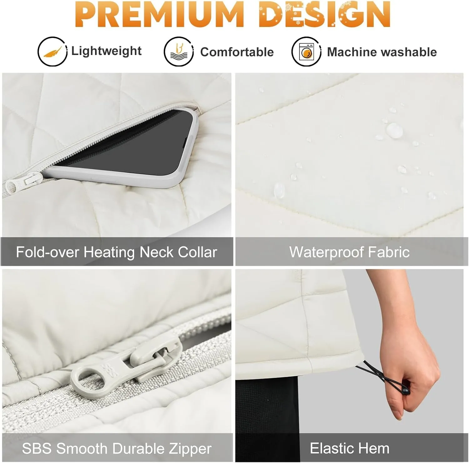 KOVNLO Heated Vest for Women With Battery Pack Included, Smart Controller with Light-out Design, Electric Heated Jackets