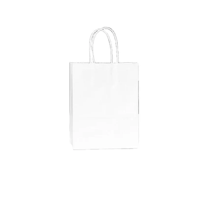 Kraft Carry Shopping Paper Bags 20-100PCS 12Colours