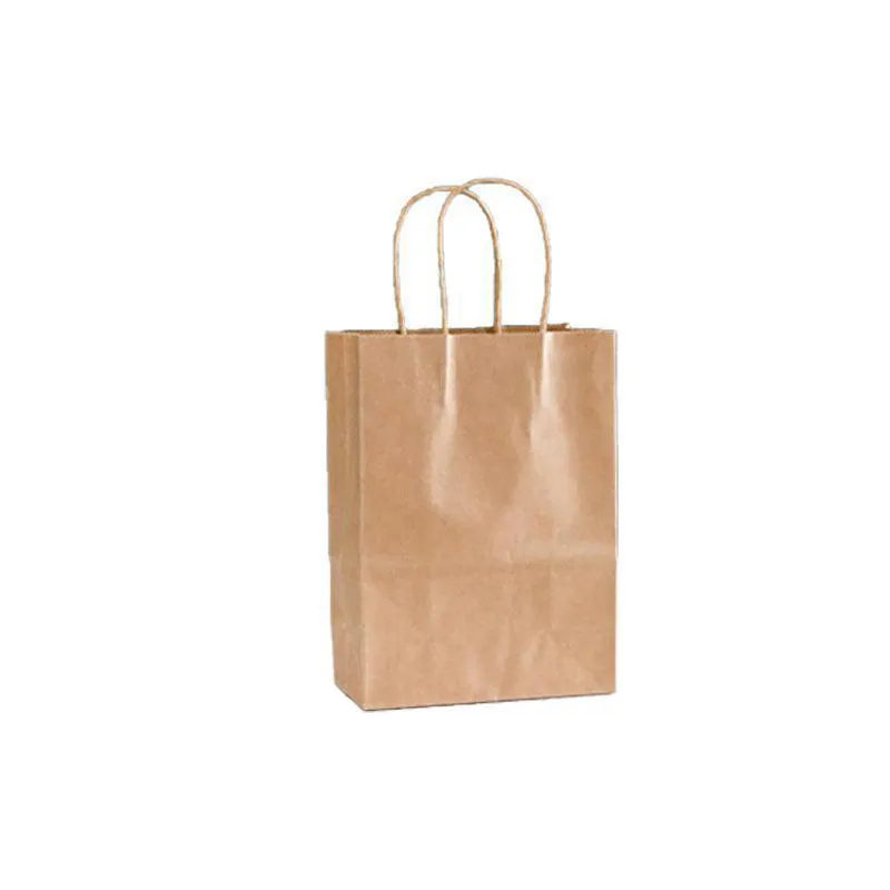 Kraft Carry Shopping Paper Bags 20-100PCS 12Colours
