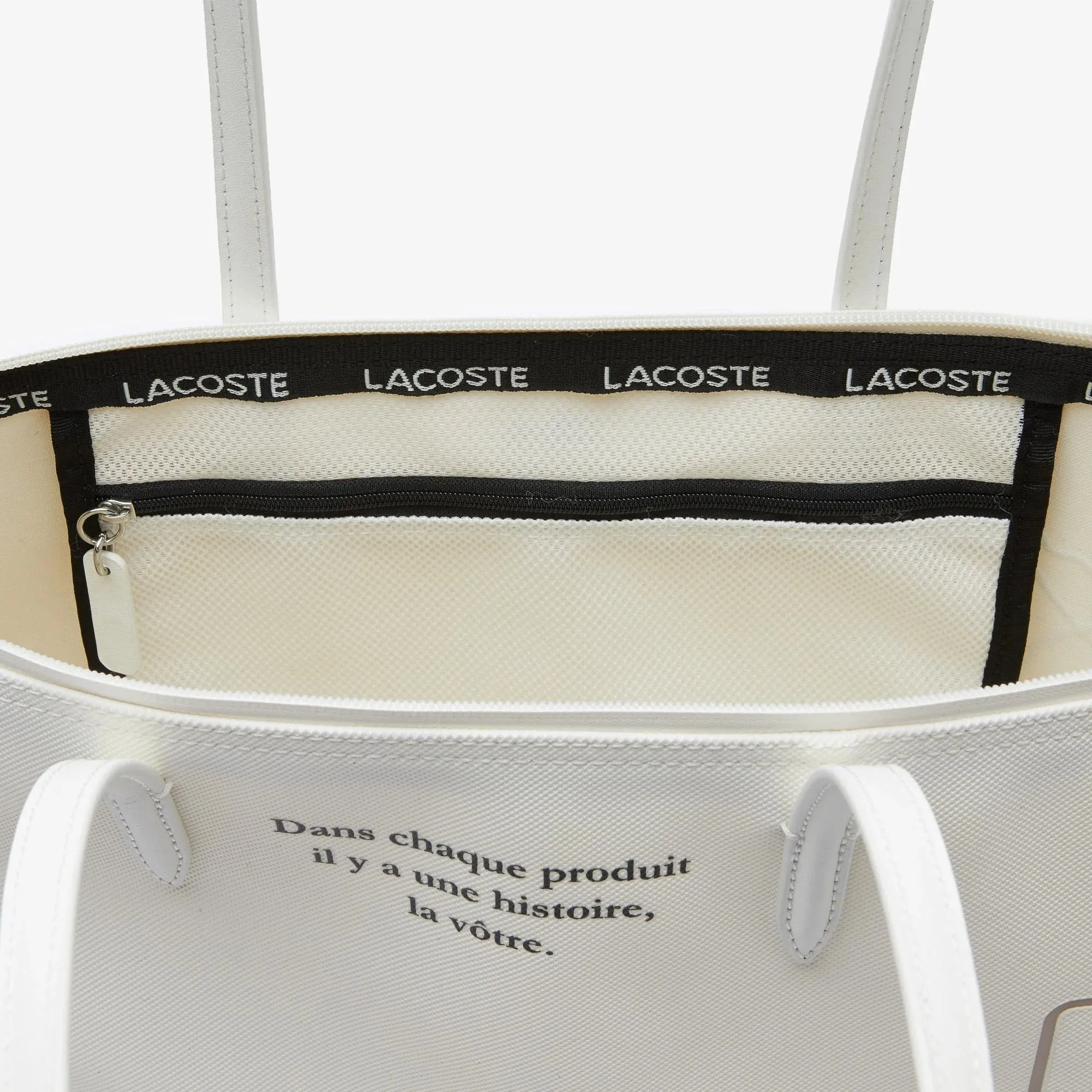 L.A.C.O.S.T.E. SHOULDER ZIPPER HANDBAG