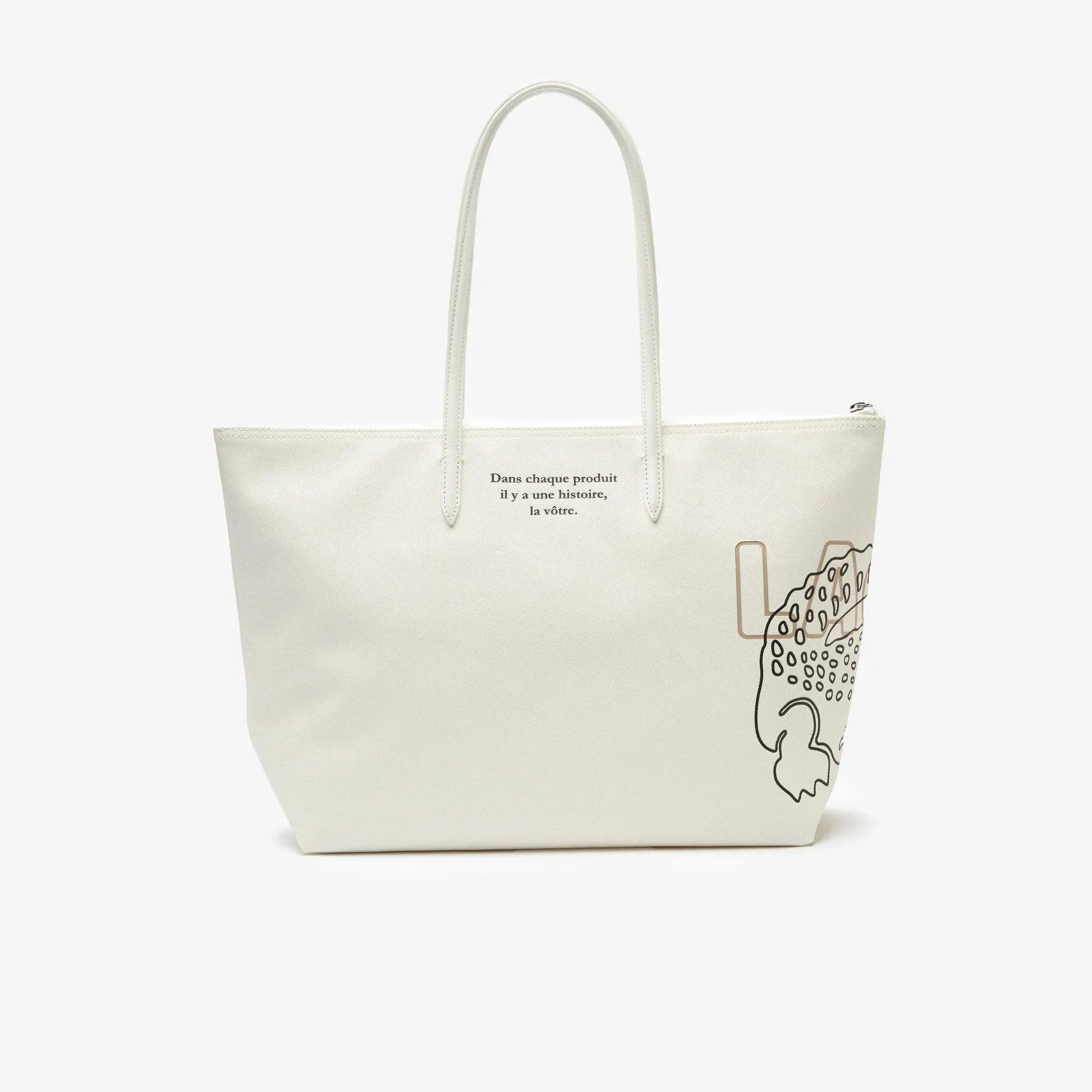 L.A.C.O.S.T.E. SHOULDER ZIPPER HANDBAG