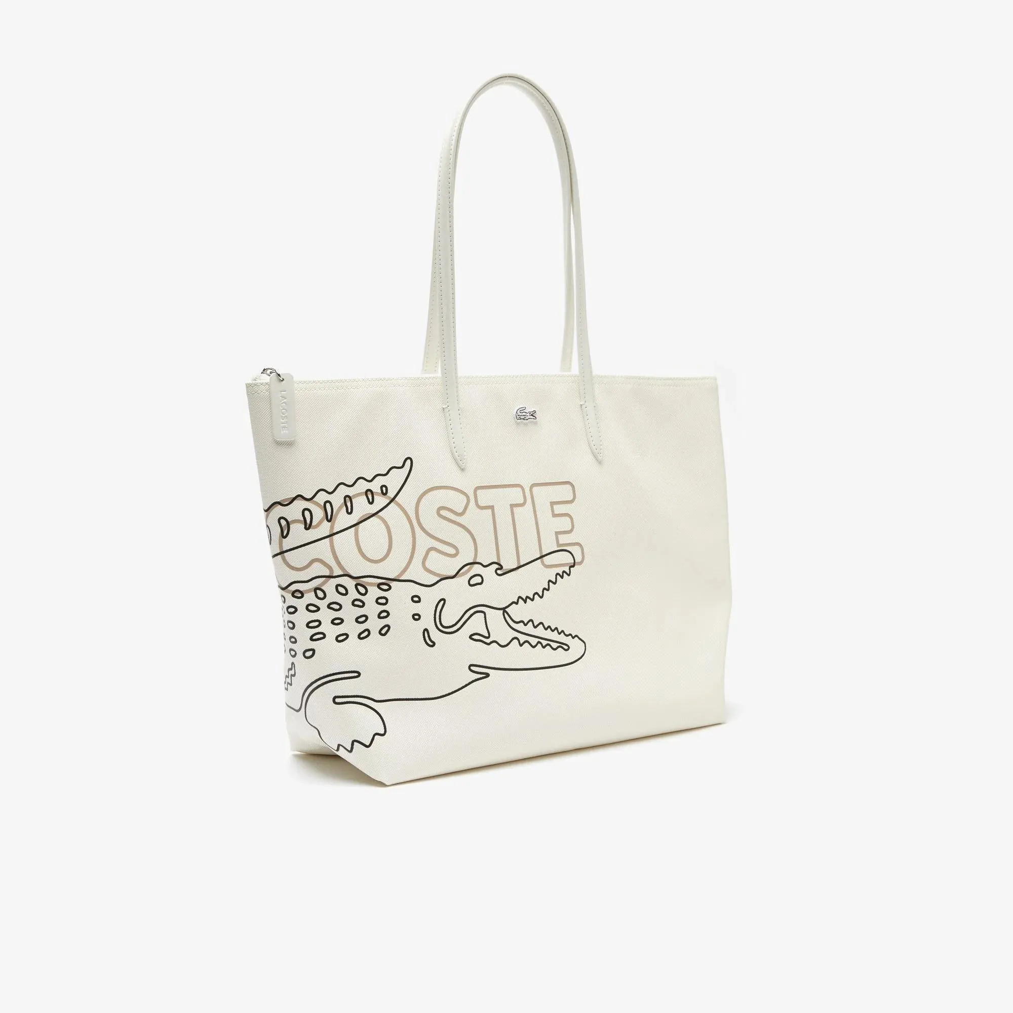 L.A.C.O.S.T.E. SHOULDER ZIPPER HANDBAG