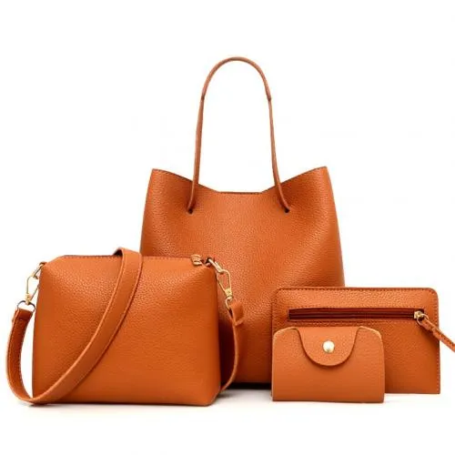 Ladies Leather Bag Set