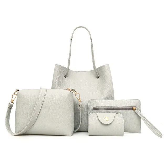 Ladies Leather Bag Set