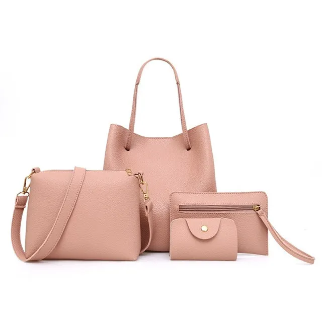Ladies Leather Bag Set