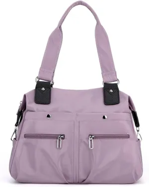 Langrents Nylon Waterproof Tote Bag, Langrents Large Capacity Multi Pocket Shoulder Bag, Handbags Purses Travel Bag