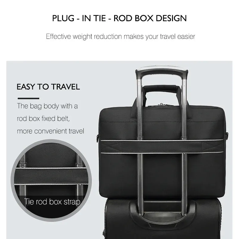 Laptop BagWaterproof Nylon Lawyer Office Briefcase Bag Men and women Laptop Shoulder Bag Handbag Notebook Sleeve Case Logo Print