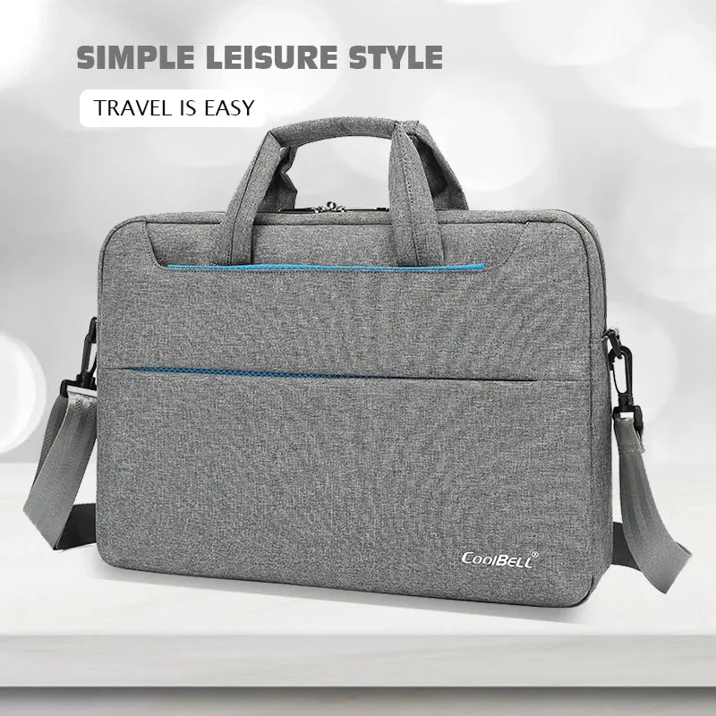 Laptop BagWaterproof Nylon Lawyer Office Briefcase Bag Men and women Laptop Shoulder Bag Handbag Notebook Sleeve Case Logo Print