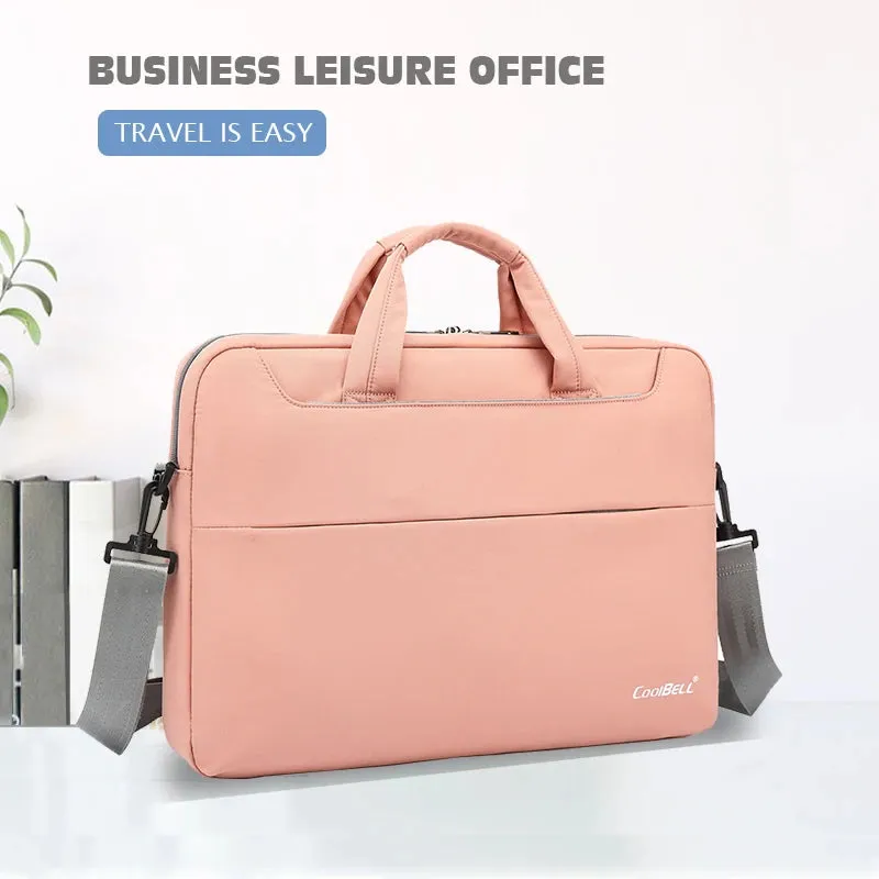 Laptop BagWaterproof Nylon Lawyer Office Briefcase Bag Men and women Laptop Shoulder Bag Handbag Notebook Sleeve Case Logo Print