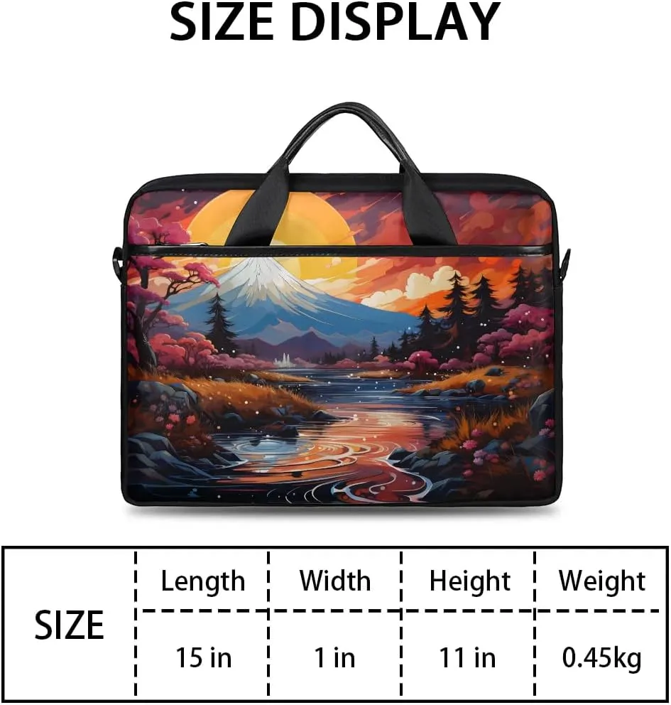 Laptop Shoulder Bag for 13-15 Inch Waterproof Laptop Sleeve Case Bag Slim Computer Carry Case Computer Cases for Laptops