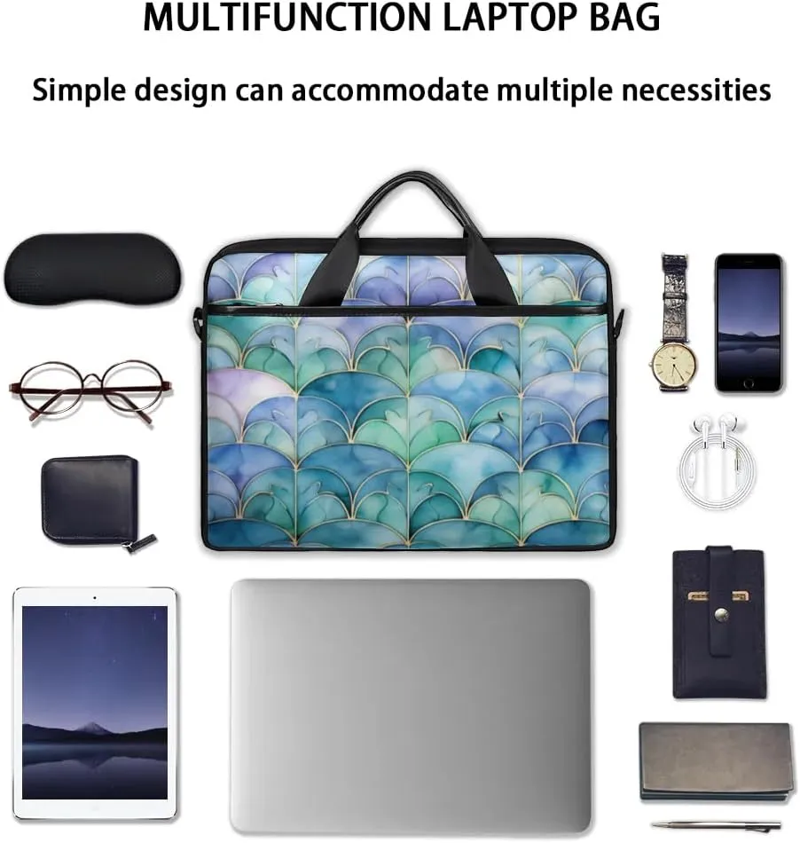 Laptop Shoulder Bag for 13-15 Inch Waterproof Laptop Sleeve Case Bag Slim Computer Carry Case Computer Cases for Laptops