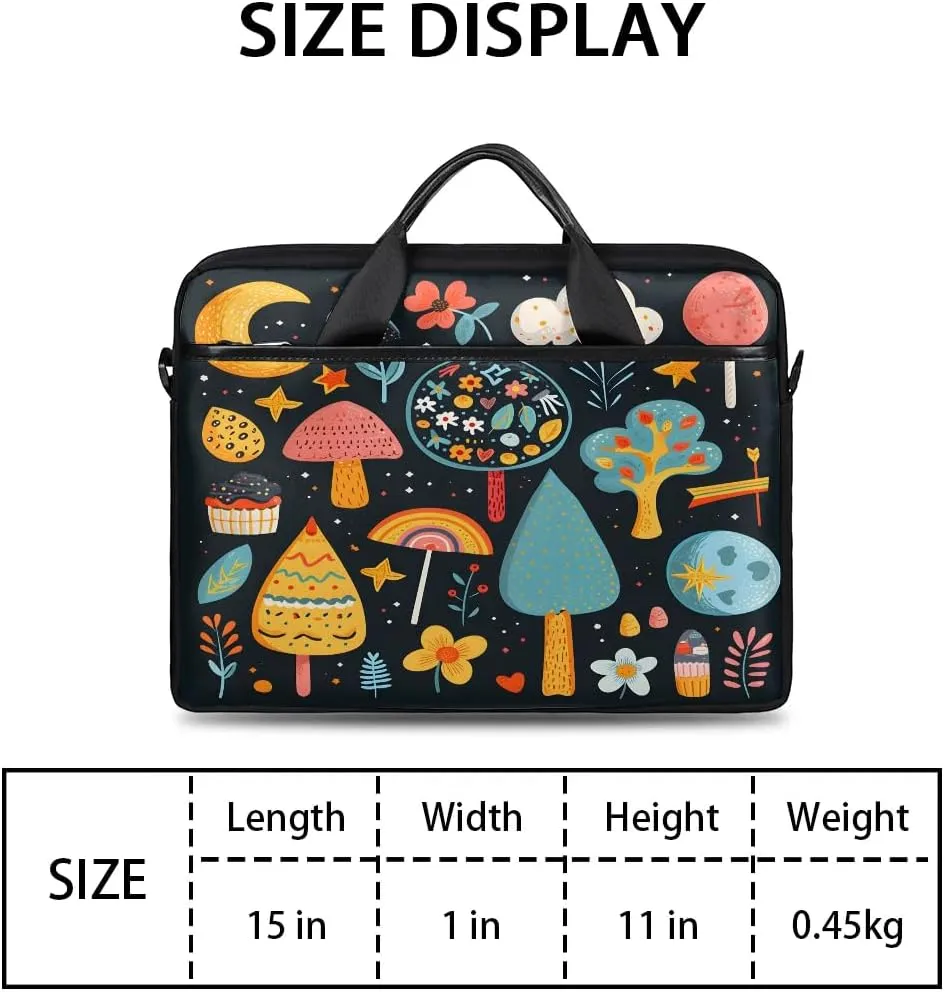 Laptop Shoulder Bag for 13-15 Inch Waterproof Laptop Sleeve Case Bag Slim Computer Carry Case Computer Cases for Laptops