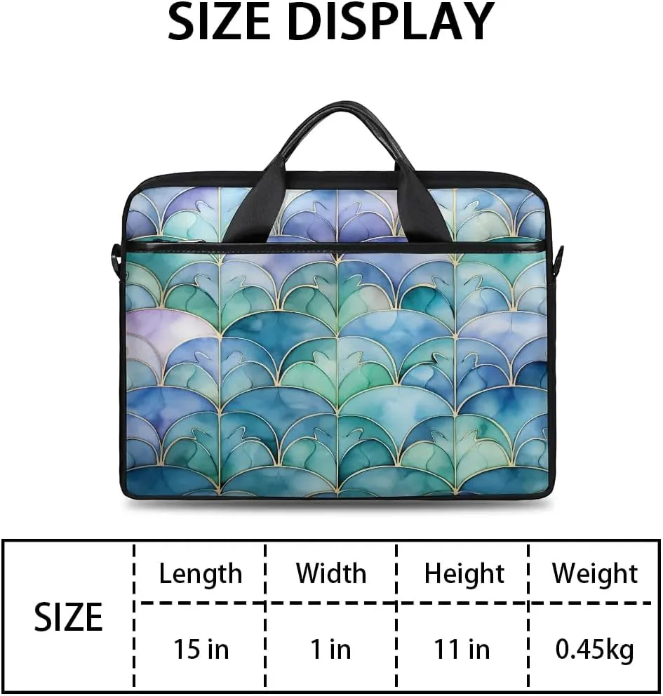 Laptop Shoulder Bag for 13-15 Inch Waterproof Laptop Sleeve Case Bag Slim Computer Carry Case Computer Cases for Laptops