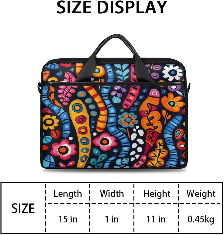 Laptop Shoulder Bag for 13-15 Inch Waterproof Laptop Sleeve Case Bag Slim Computer Carry Case Computer Cases for Laptops