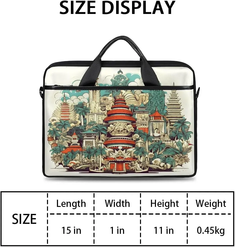 Laptop Shoulder Bag for 13-15 Inch Waterproof Laptop Sleeve Case Bag Slim Computer Carry Case Computer Cases for Laptops