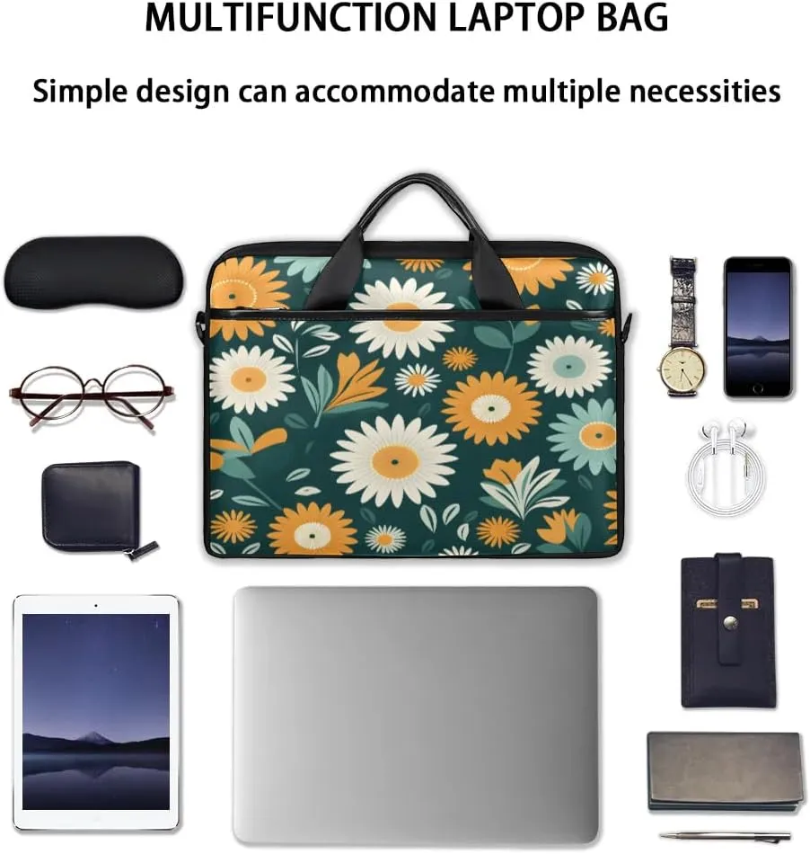 Laptop Shoulder Bag for 13-15 Inch Waterproof Laptop Sleeve Case Bag Slim Computer Carry Case Computer Cases for Laptops