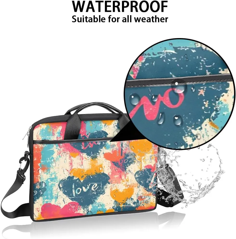 Laptop Shoulder Bag for 13-15 Inch Waterproof Laptop Sleeve Case Bag Slim Computer Carry Case Computer Cases for Laptops