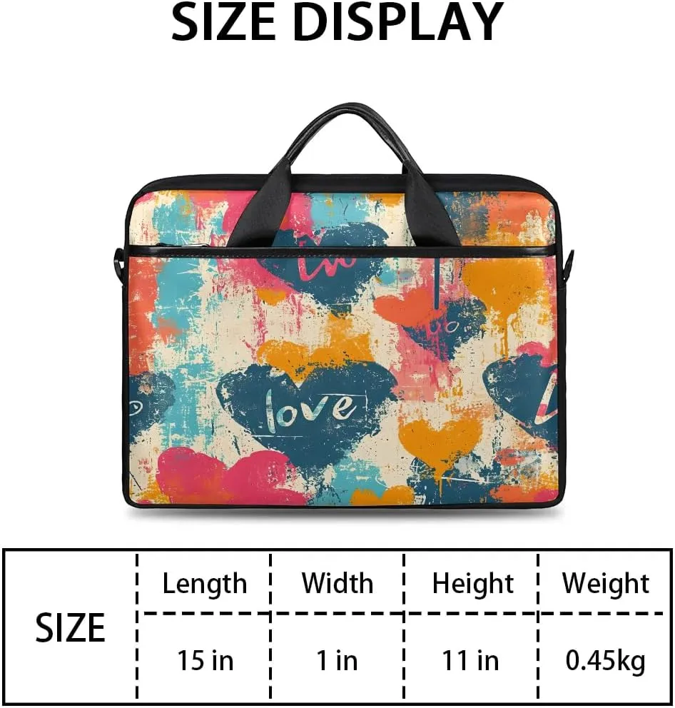 Laptop Shoulder Bag for 13-15 Inch Waterproof Laptop Sleeve Case Bag Slim Computer Carry Case Computer Cases for Laptops