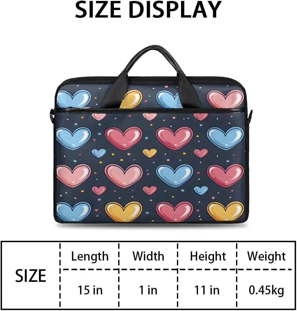 Laptop Shoulder Bag for 13-15 Inch Waterproof Laptop Sleeve Case Bag Slim Computer Carry Case Computer Cases for Laptops