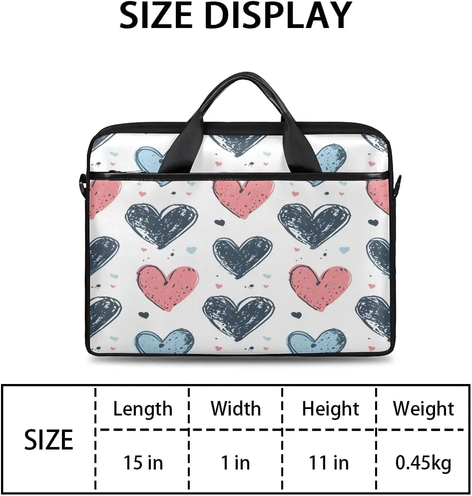 Laptop Shoulder Bag for 13-15 Inch Waterproof Laptop Sleeve Case Bag Slim Computer Carry Case Computer Cases for Laptops