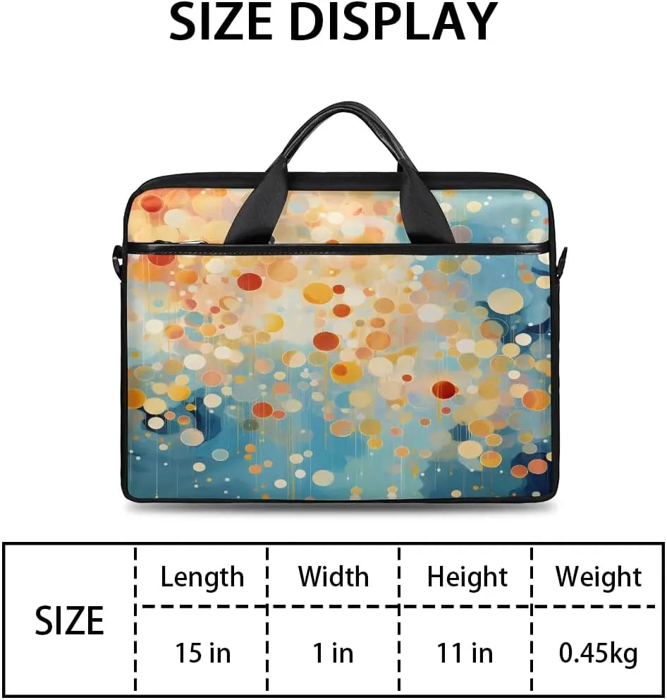 Laptop Shoulder Bag for 13-15 Inch Waterproof Laptop Sleeve Case Bag Slim Computer Carry Case Computer Cases for Laptops