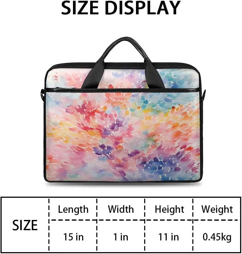 Laptop Shoulder Bag for 13-15 Inch Waterproof Laptop Sleeve Case Bag Slim Computer Carry Case Computer Cases for Laptops