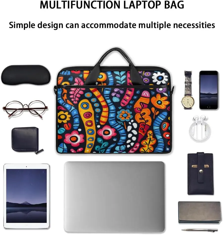 Laptop Shoulder Bag for 13-15 Inch Waterproof Laptop Sleeve Case Bag Slim Computer Carry Case Computer Cases for Laptops
