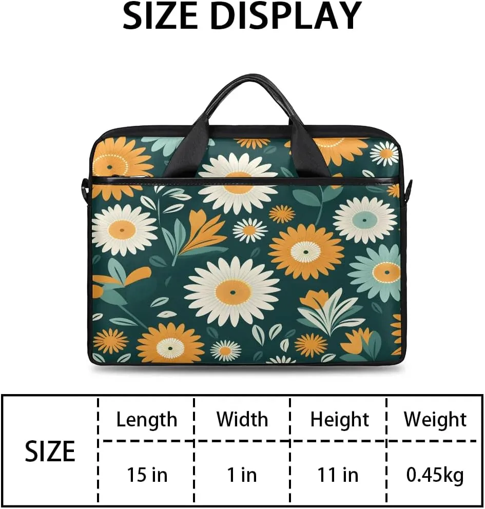 Laptop Shoulder Bag for 13-15 Inch Waterproof Laptop Sleeve Case Bag Slim Computer Carry Case Computer Cases for Laptops