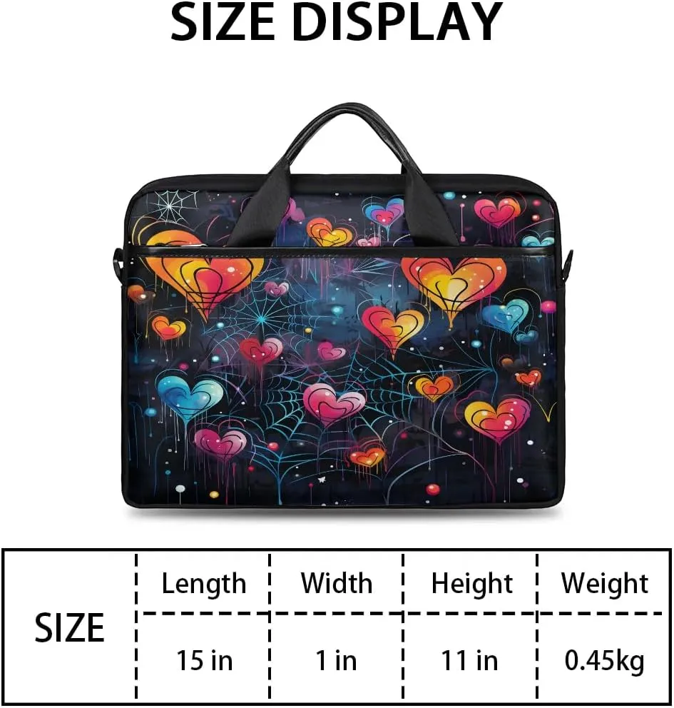 Laptop Shoulder Bag for 13-15 Inch Waterproof Laptop Sleeve Case Bag Slim Computer Carry Case Computer Cases for Laptops