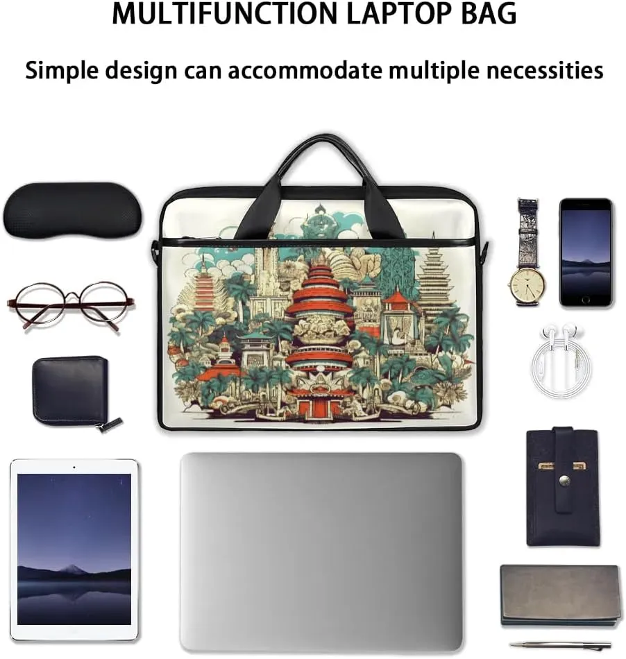 Laptop Shoulder Bag for 13-15 Inch Waterproof Laptop Sleeve Case Bag Slim Computer Carry Case Computer Cases for Laptops