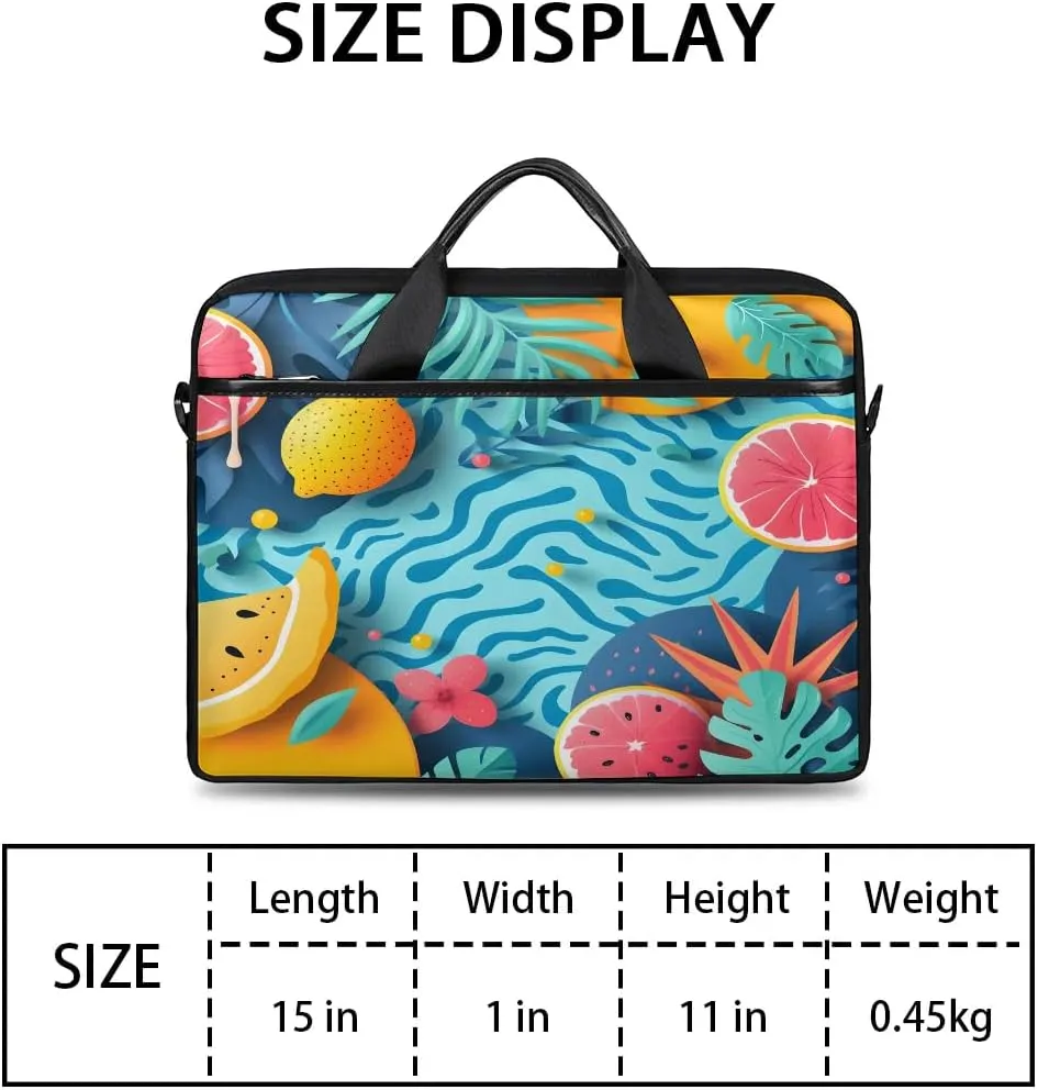 Laptop Shoulder Bag for 13-15 Inch Waterproof Laptop Sleeve Case Bag Slim Computer Carry Case Computer Cases for Laptops