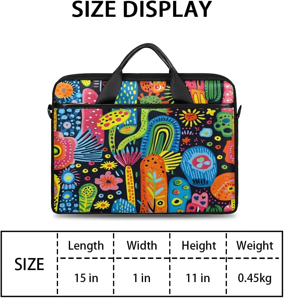 Laptop Shoulder Bag for 13-15 Inch Waterproof Laptop Sleeve Case Bag Slim Computer Carry Case Computer Cases for Laptops