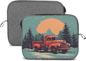 Laptop Sleeve Case Waterproof Shock Resistant Notebook Protective Bag Lightweight Suburban Landscape Truck Travel Carrying Case Compatible 13-14 Inch Laptop