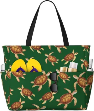 Large Beach Bag Waterproof Beach Totes Bags for Women Men, Pool Bag with Zipper Pocket