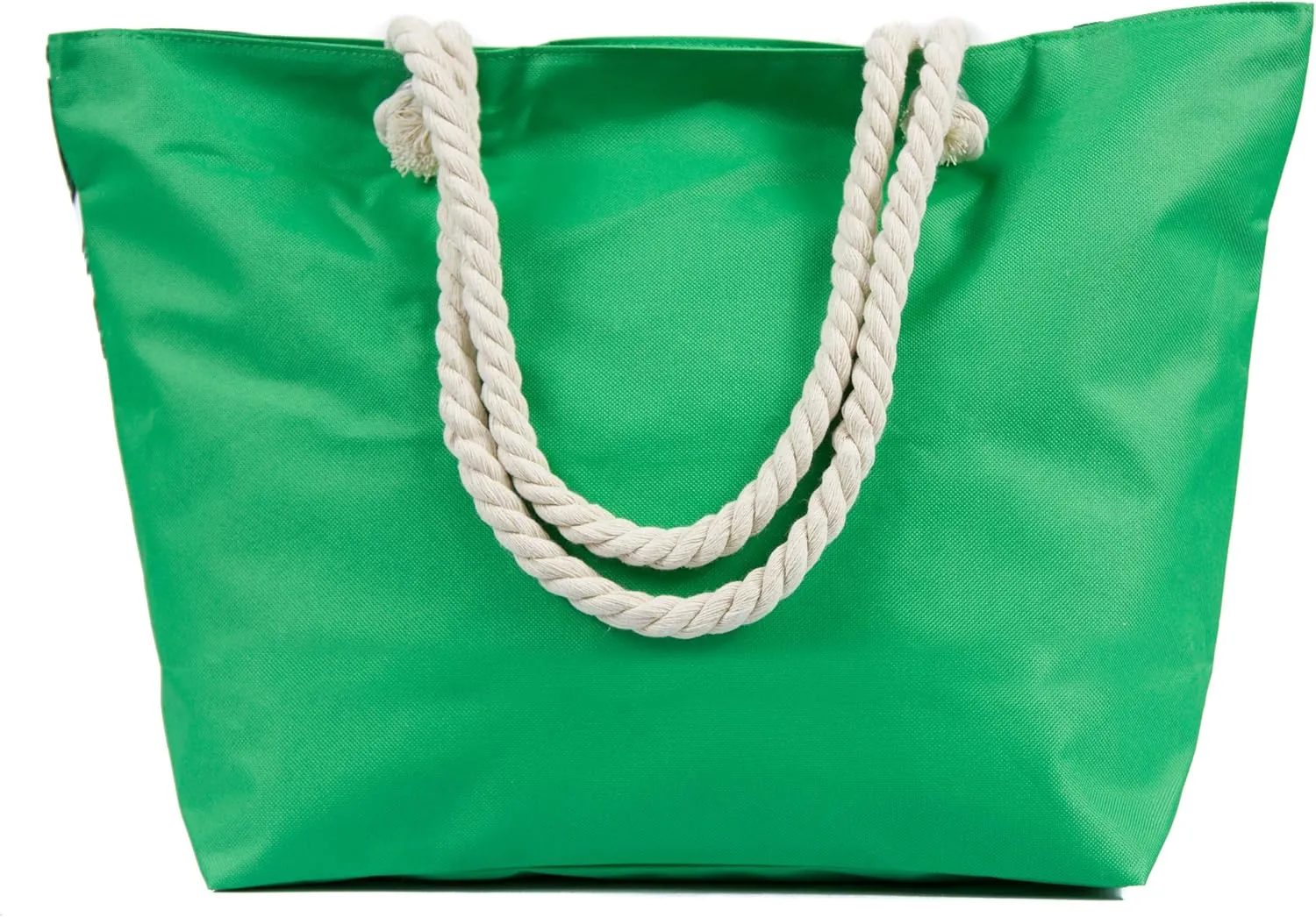Large Beach Tote Bag, Top Zipper Boat Bag