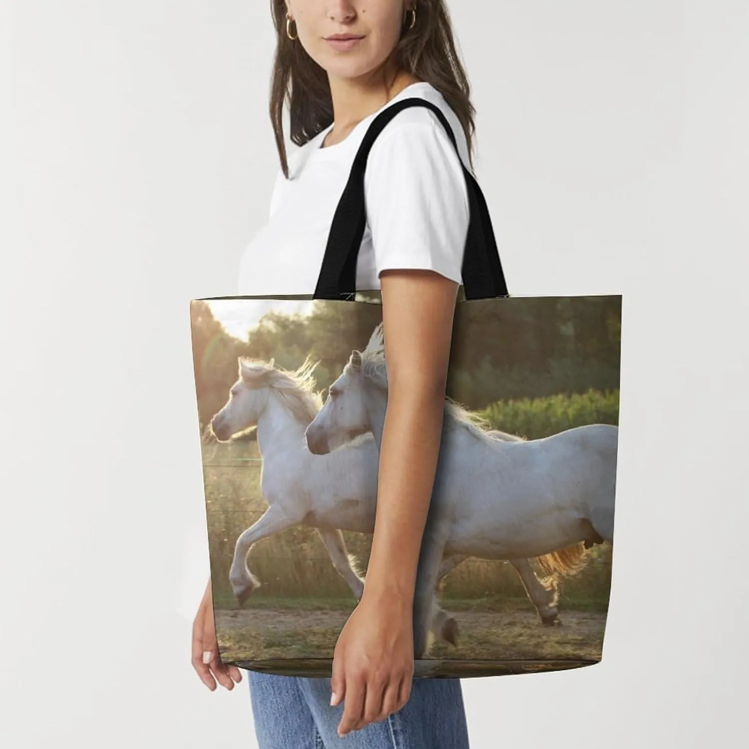 Large Capacity Shopping Tote Bag for Women, Girls