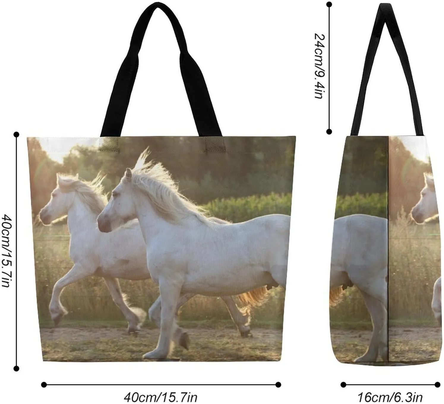 Large Capacity Shopping Tote Bag for Women, Girls