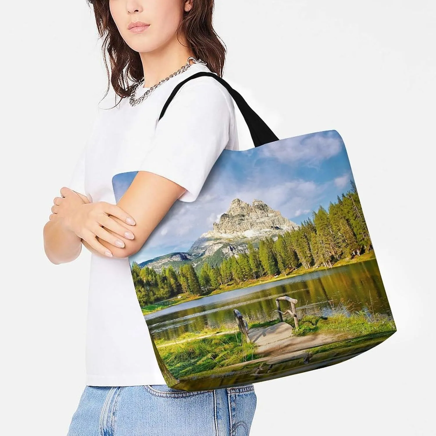Large Capacity Shopping Tote Bag for Women, Girls