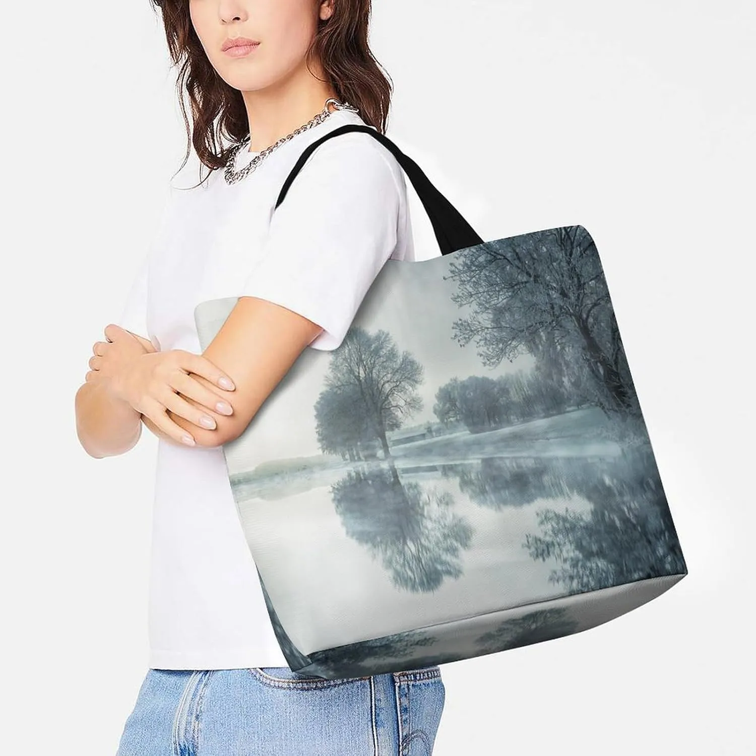 Large Capacity Shopping Tote Bag for Women, Girls