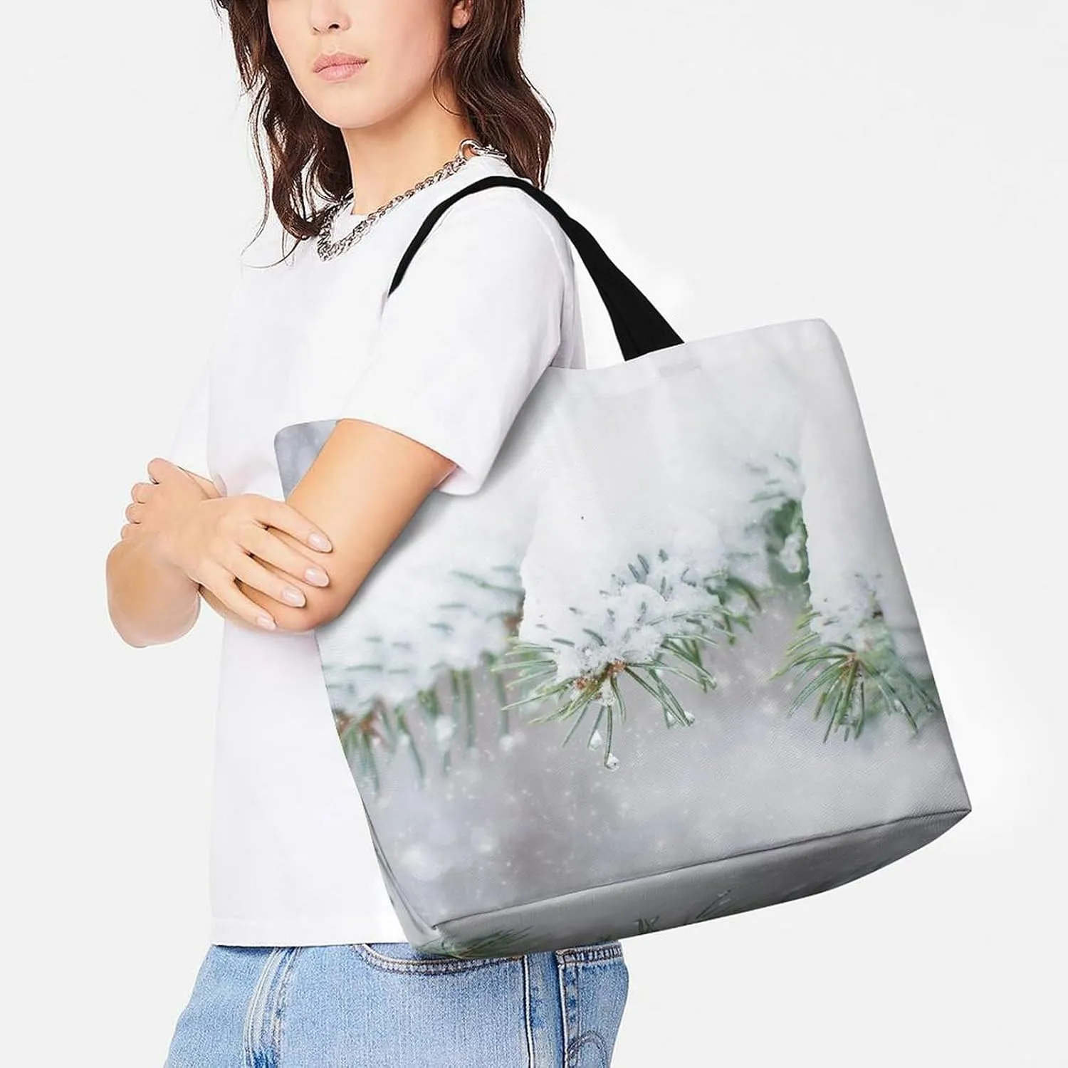 Large Capacity Shopping Tote Bag for Women, Girls