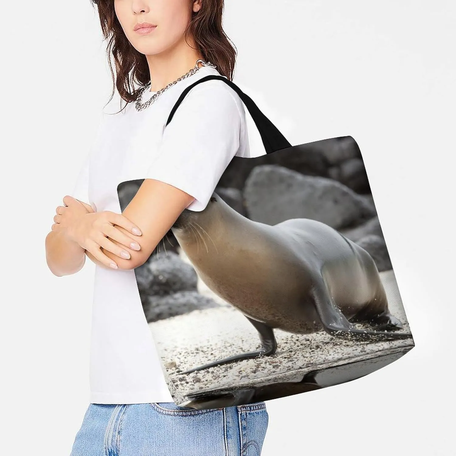 Large Capacity Shopping Tote Bag for Women, Girls
