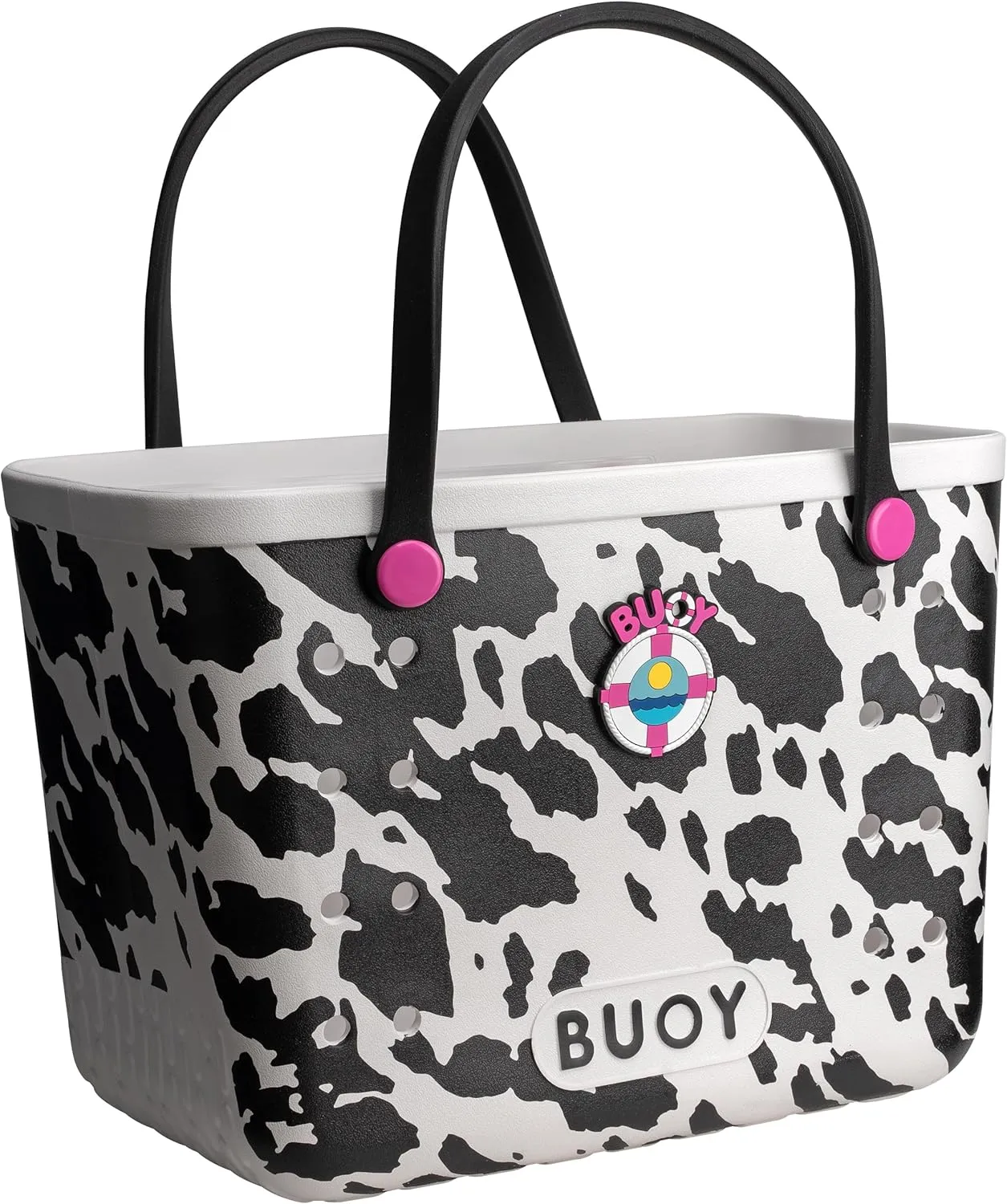 Large Rubber Tote Bag With Waterproof Zipper Pocket | Easy To Clean EVA Rubber Beach Bag With Holes | Beach Bags For Women