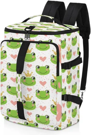 Large Sports Gym Bag With Shoe & Laptop Compartment 47L Waterproof Travel Duffel Bags for Men Women Cartoon Frog Luggage Backpack Duffle Bag