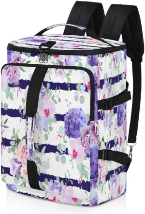 Large Sports Gym Bag With Shoe & Laptop Compartment 47L Waterproof Travel Duffel Bags for Men Women Threads Rose Stripes Luggage Backpack Duffle Bag
