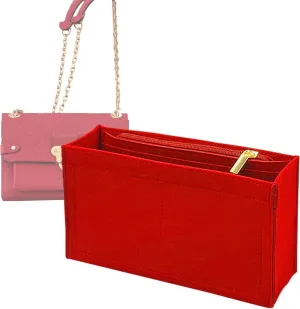 Lckaey Purse Organizer, used for Vavin small handbag, cross body liner bag, BB lining, storage and sorting bag2091claret-BB