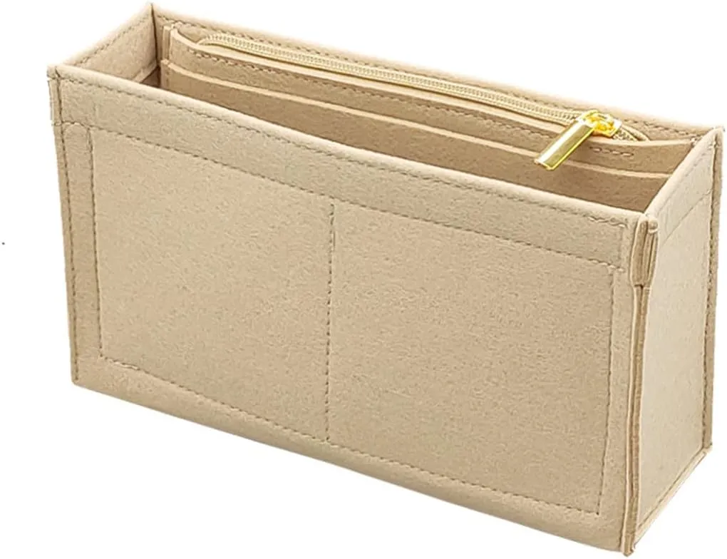 Lckaey Purse Organizer, used for Vavin small handbag, cross body liner bag, BB lining, storage and sorting bag2091khaki-BB
