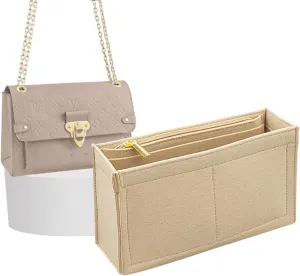 Lckaey Purse Organizer, used for Vavin small handbag, cross body liner bag, BB lining, storage and sorting bag2091khaki-BB