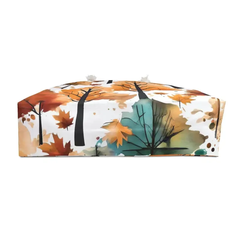 Leaf Tastic Tote with Autumn Trees Pattern