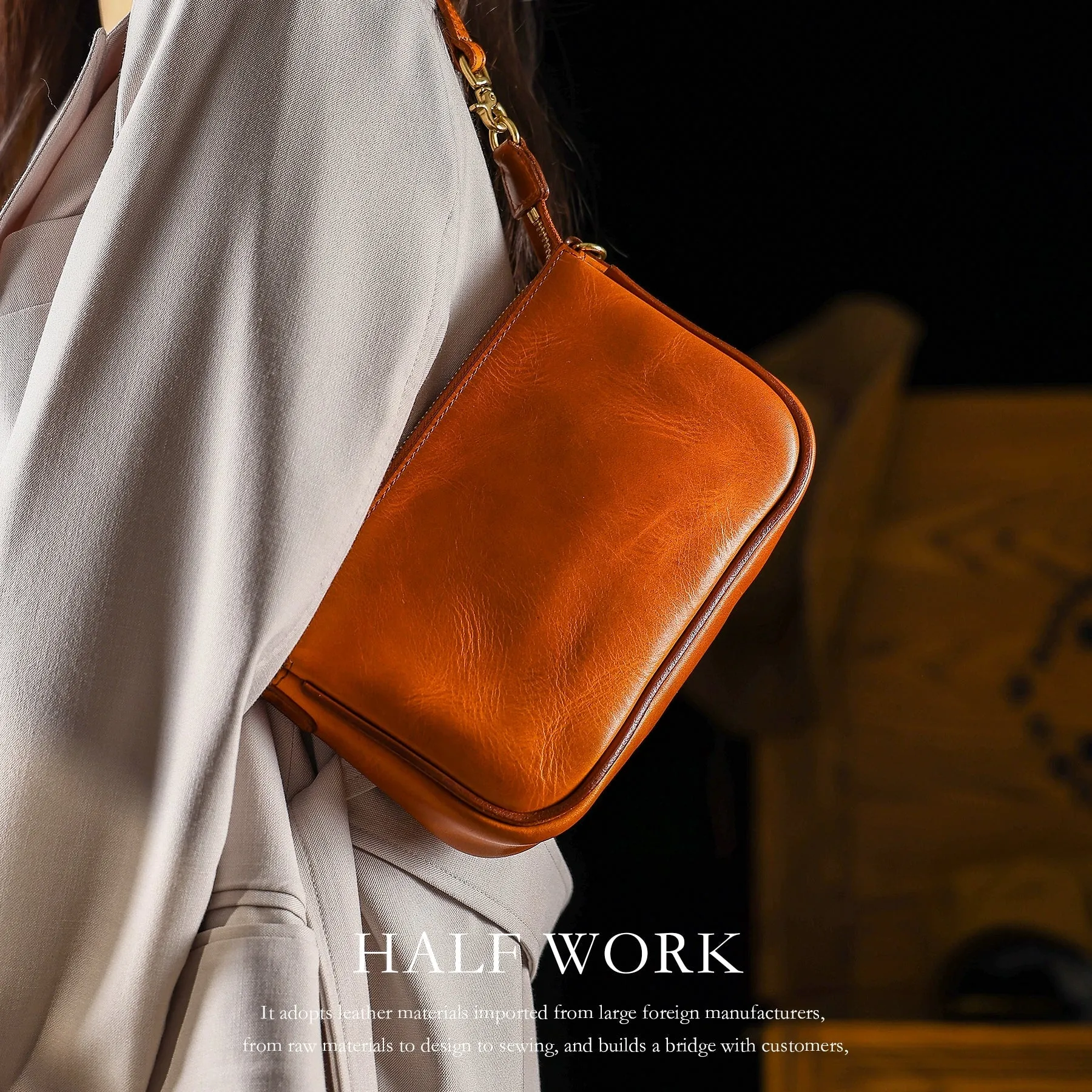 Leather Shoulder Bag